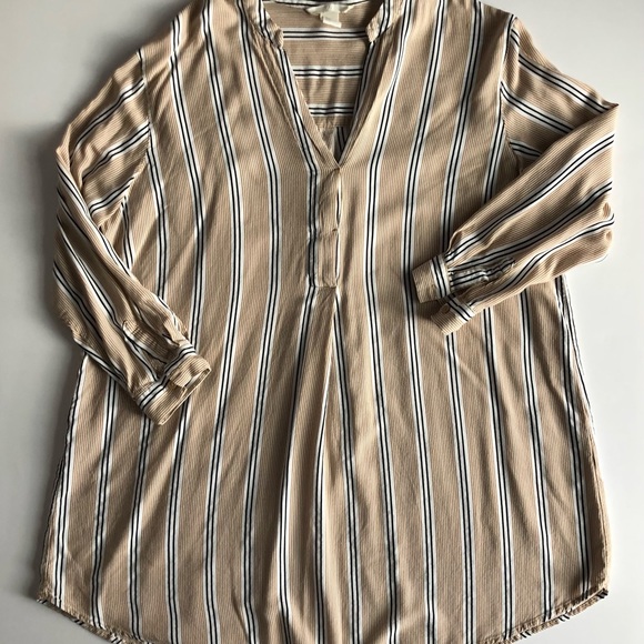Striped H&M shirt dress - Picture 1 of 4